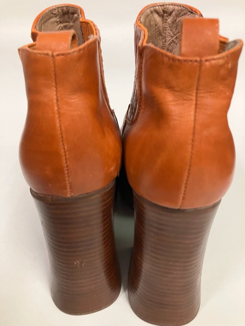 *USED* Super Hot Jeffrey Campbell PUPPY-2 Retro Platform Boots in Tan! Size 9! - Picture 7 of 14